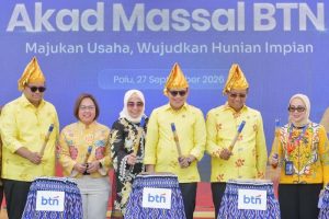 PT Bank Tabungan Negara (Persero) Tbk (BTN) terus memperluas perannya dalam menggerakkan ekonomi daerah melalui pembiayaan sektor perumahan dan usaha mikro, kecil, dan menengah (UMKM). Komitmen tersebut menjadi bagian dari transformasi nyata BTN dalam ekosistem Danantara Indonesia, dengan memperluas manfaat perseroan dari pembiayaan rumah menjadi penggerak aktivitas usaha..